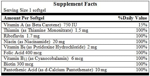 balanced B complex label