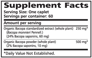 bacopa supplement label