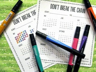 don't break the chain calendar