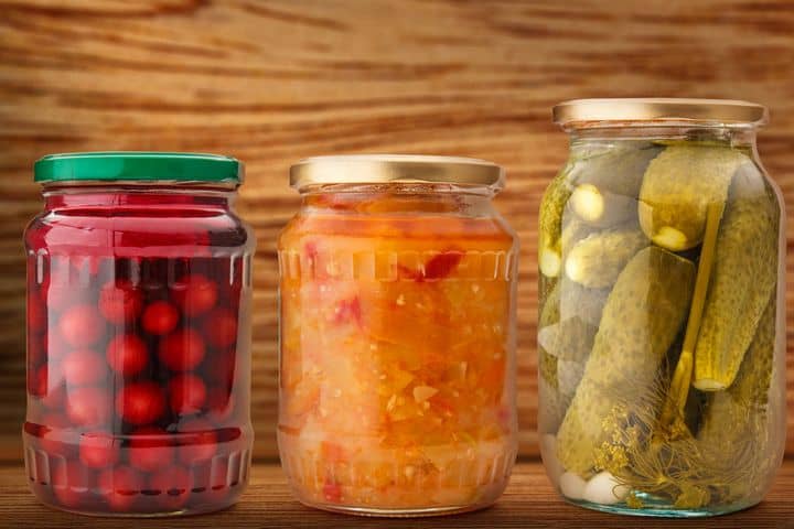 jars of fermented foods