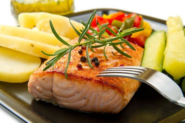 grilled salmon