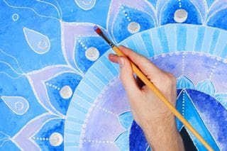 painting a mandala
