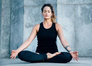 easy pose for yoga