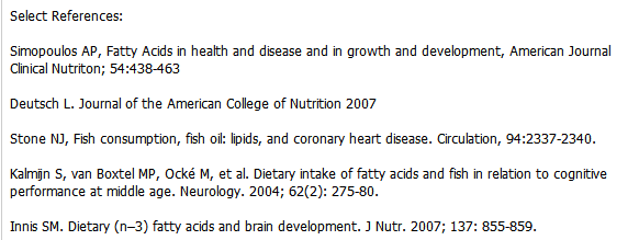 references for supporting studies